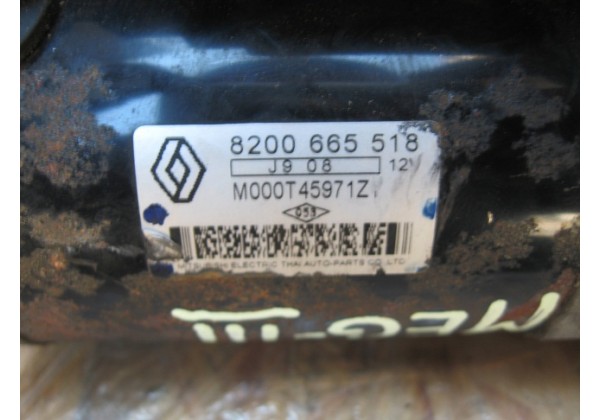 стартер Renault Megane III, Scenic III, Modus, Clio III, Duster, Laguna III 1.4, 1.6 16V, 8200665518, MOOOT45971ZT, 12V
